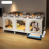 Indoor Pet Crate with Separate Toilet Tray