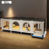 Indoor Pet Crate with Separate Toilet Tray