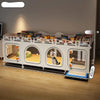 Indoor Pet Crate with Separate Toilet Tray