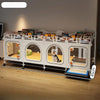 Indoor Pet Crate with Separate Toilet Tray