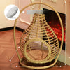 Handwoven Rattan Hanging Pet Bed with Cushion