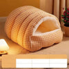 Washable Semi-Enclosed Polyester Cat & Small Dog Bed