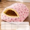 Washable Semi-Enclosed Polyester Cat & Small Dog Bed