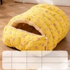 Washable Semi-Enclosed Polyester Cat & Small Dog Bed